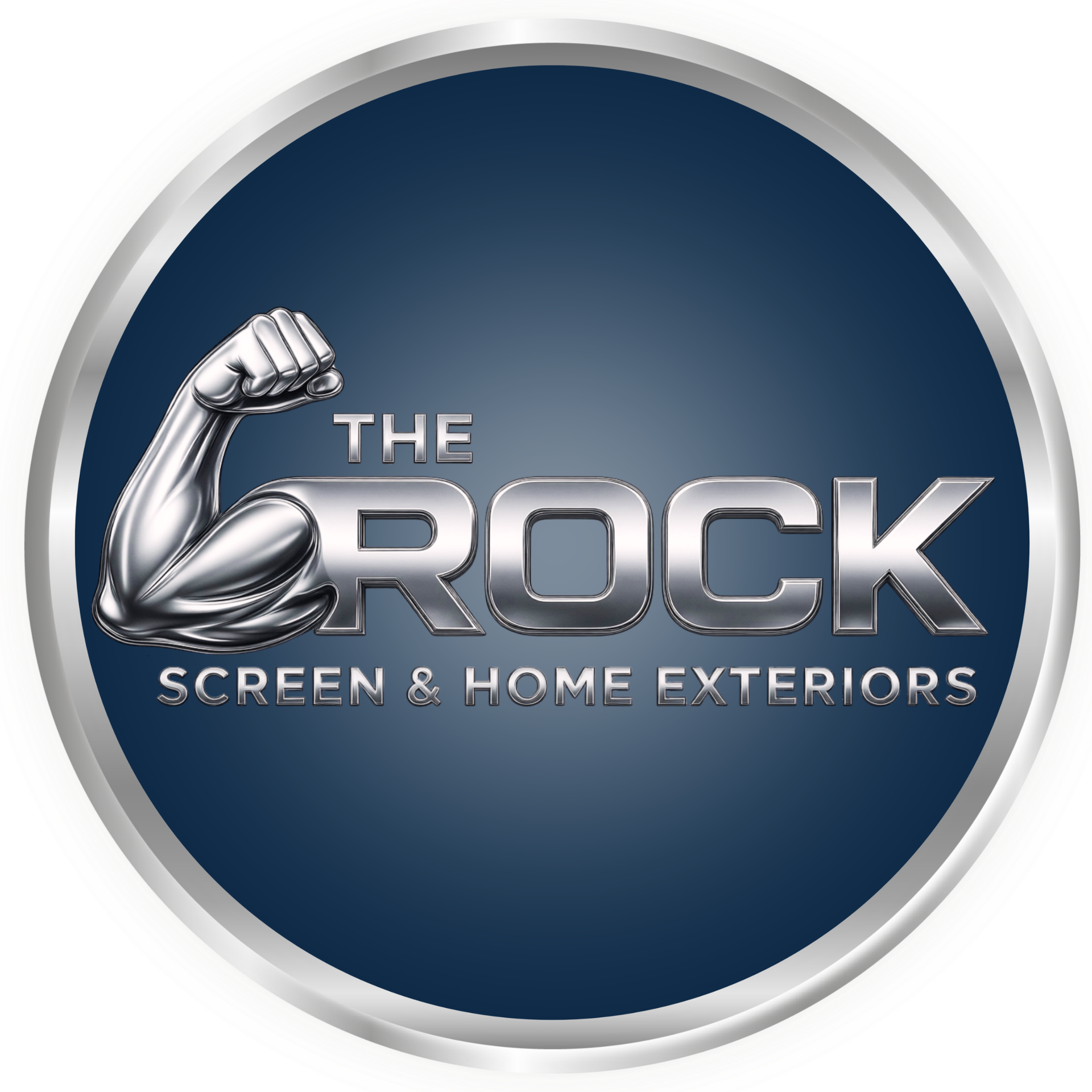 The Rock Screen & Home Exteriors logo